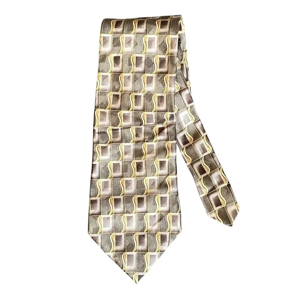 Vintage Pierre Cardin Necktie Wide 100% Silk Made in USA Tie Retro